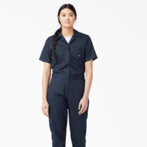 Dickie's short sleeve coveralls xs navy blue FLEX cooling